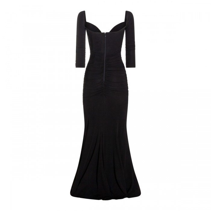 BLACK VISCOSE DRESS 2