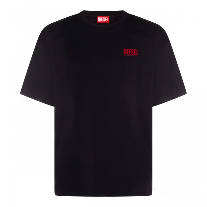 BLACK COTTON T-SHIRT