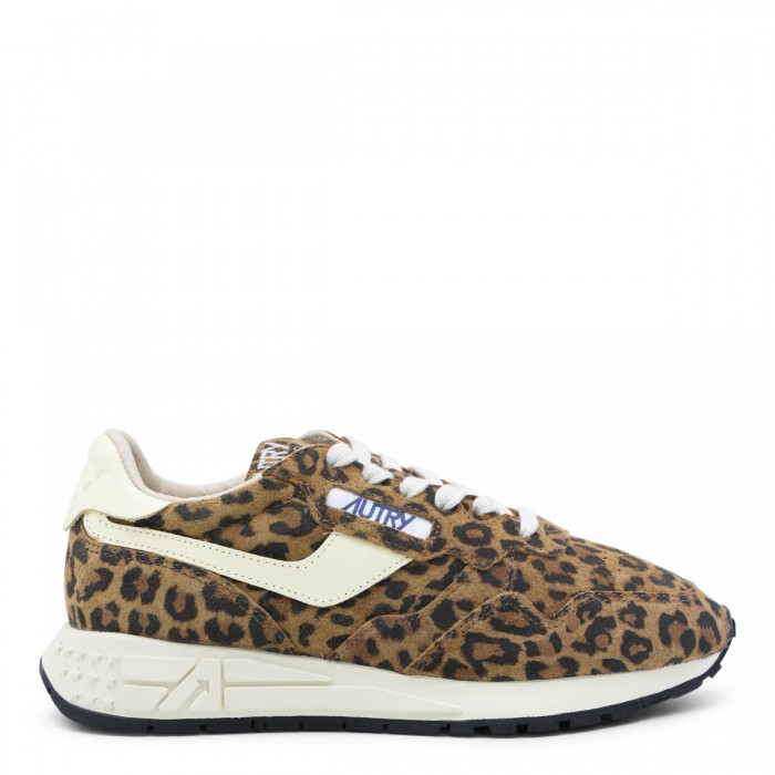LEOPARD AND BEIGE LEATHER...