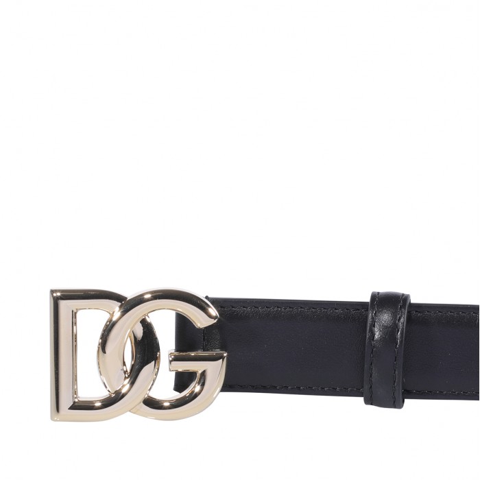 BLACK LEATHER BELT 2