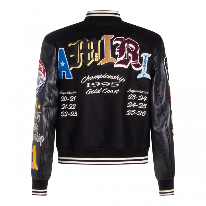 BLACK WOOL BLEND CASUAL JACKET 2