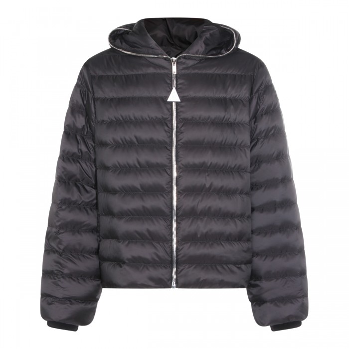 BLACK ZIPLOCK DOWN JACKET