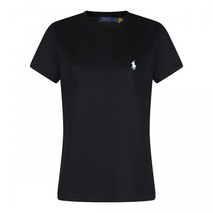 BLACK COTTON T-SHIRT