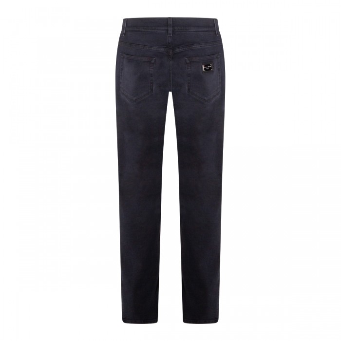DARK GREY COTTON JEANS 2
