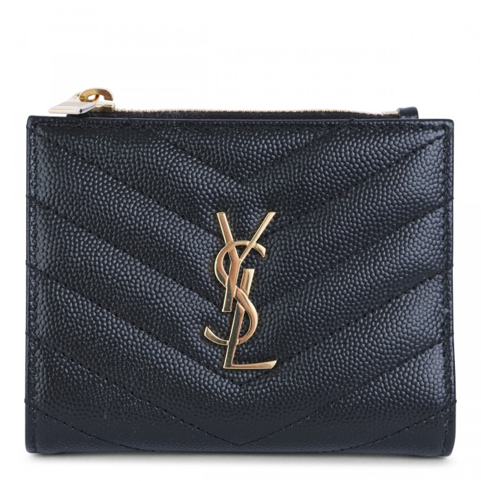 BLACK LEATHER WALLET