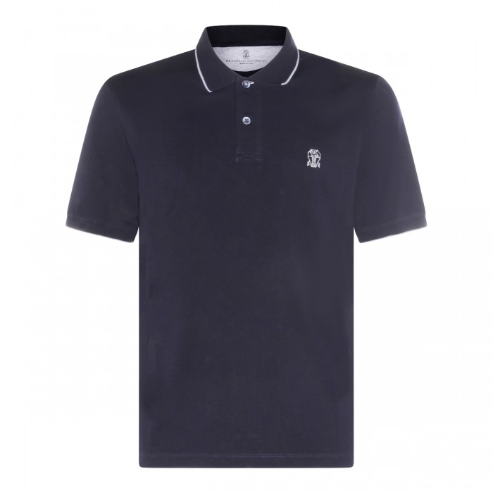 NAVY COTTON POLO SHIRT