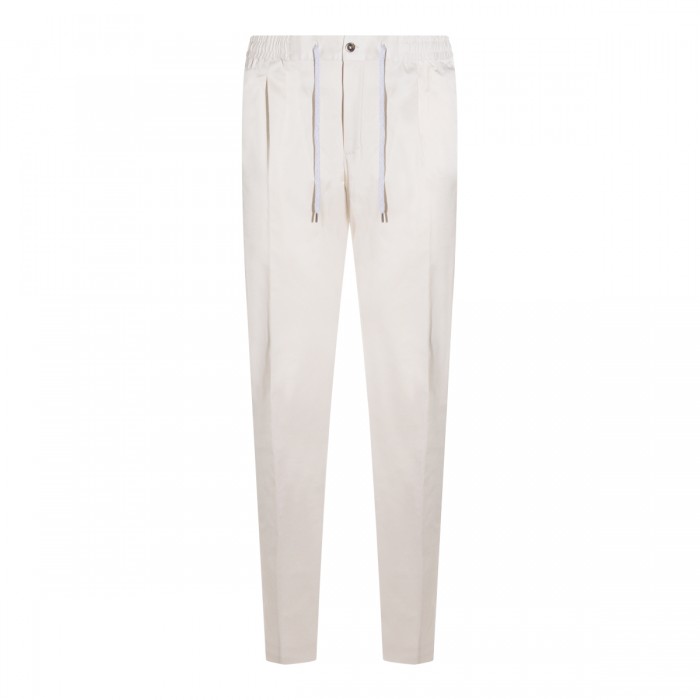 WHITE COTTON PANTS