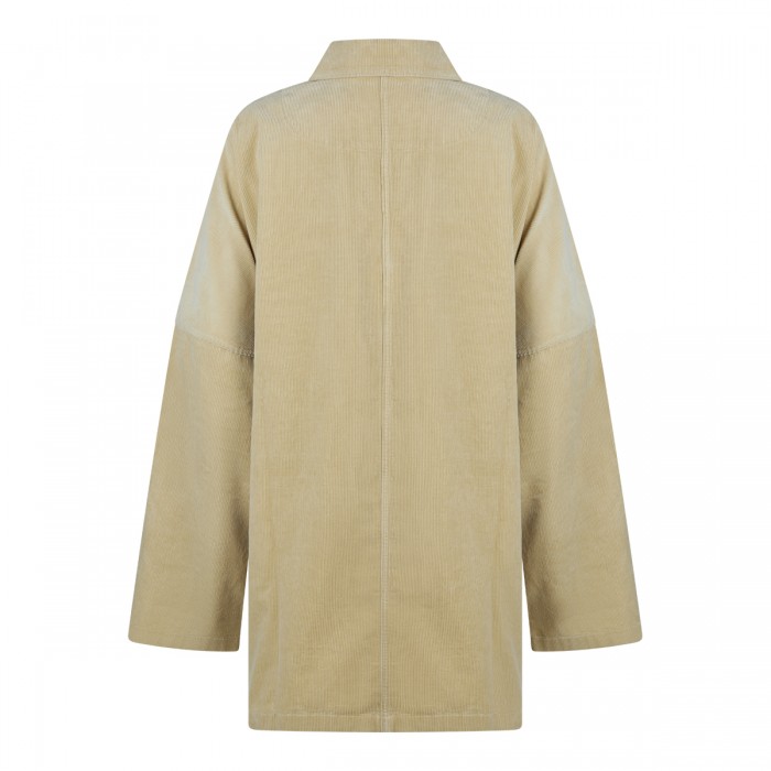 BEIGE COTTON CASUAL JACKET 2