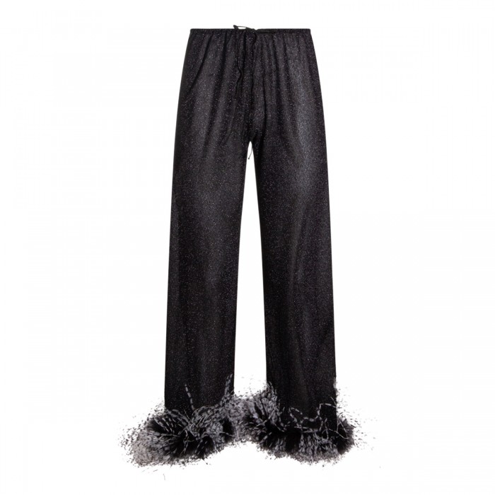 BLACK LUMIERE PLUMAGE PANTS