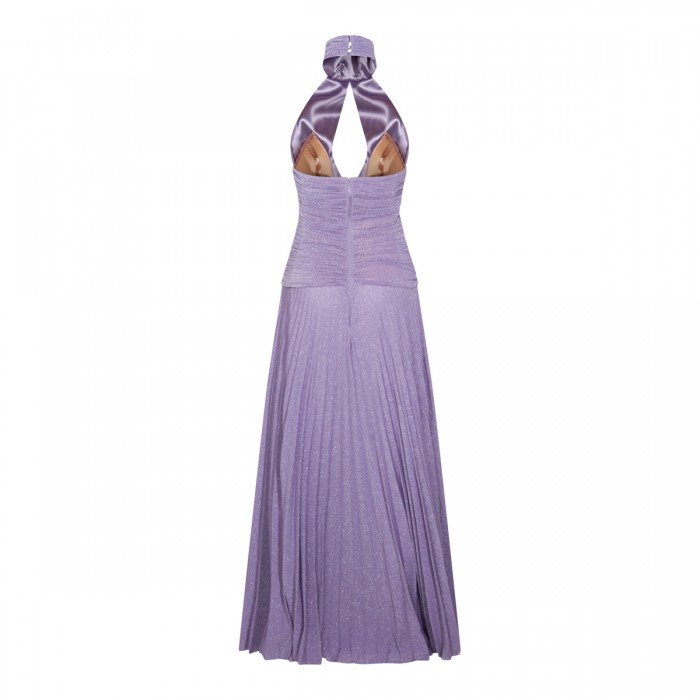 LIGHT VIOLET LAME JERSEY DRESS 2