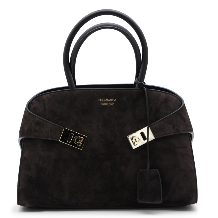 DARK BROWN LEATHER HUG S...