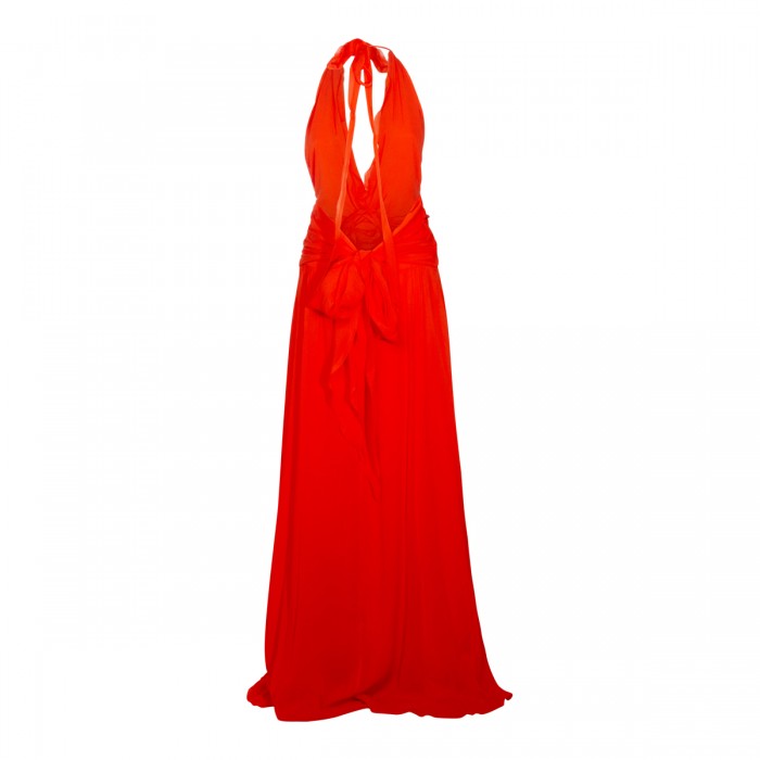 ORANGE VISCOSE DRESS 2