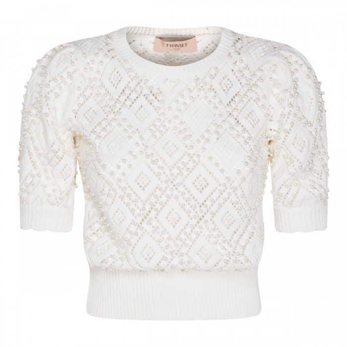 WHITE COTTON KNITWEAR
