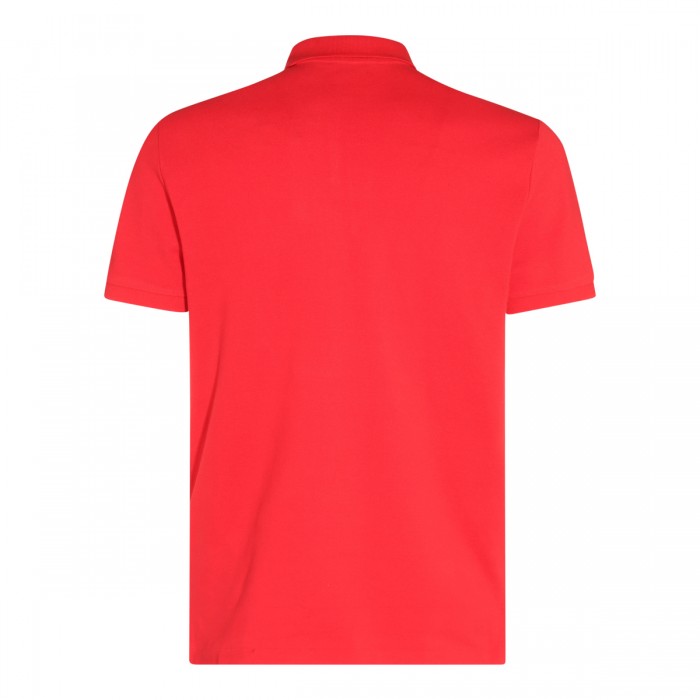 BRIGHT RED COTTON POLO SHIRT 2