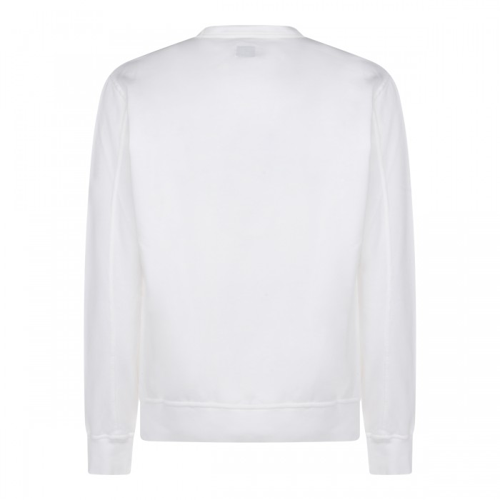 WHITE COTTON SWEATSHIRT 2