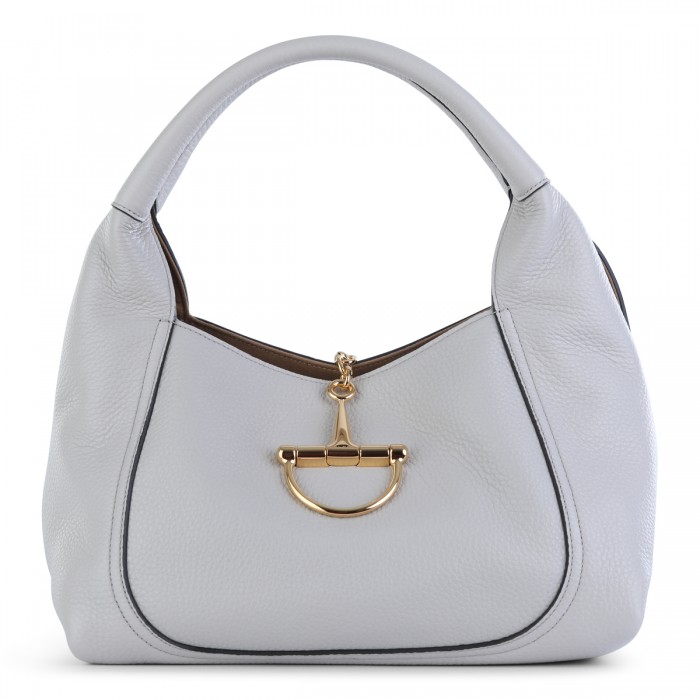 WHITE LEATHER SOFTBIT TOTES