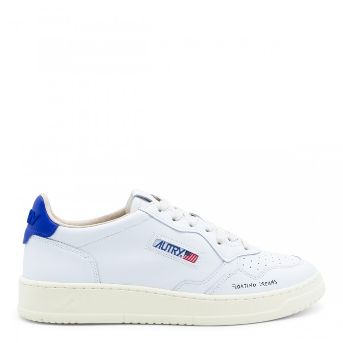 WHITE AND BLUE SNEAKERS