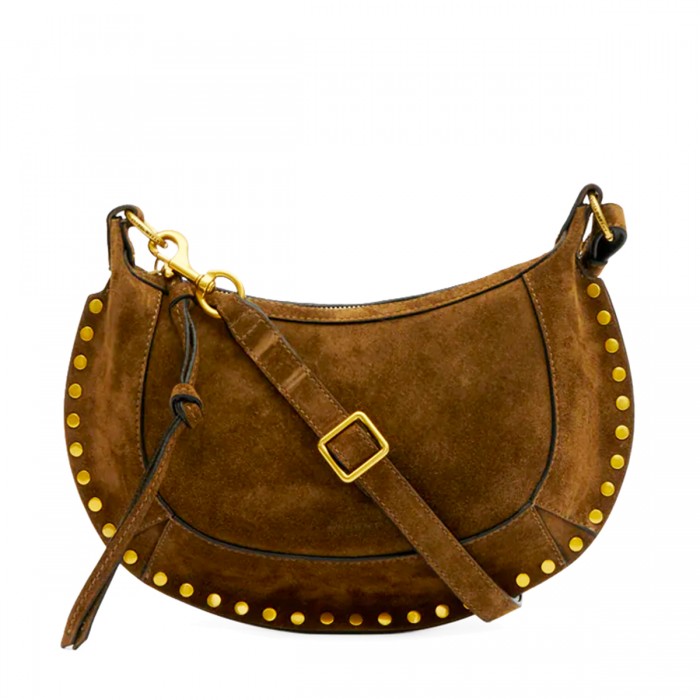 BROWN LEATHER CROSSBODY BAG
