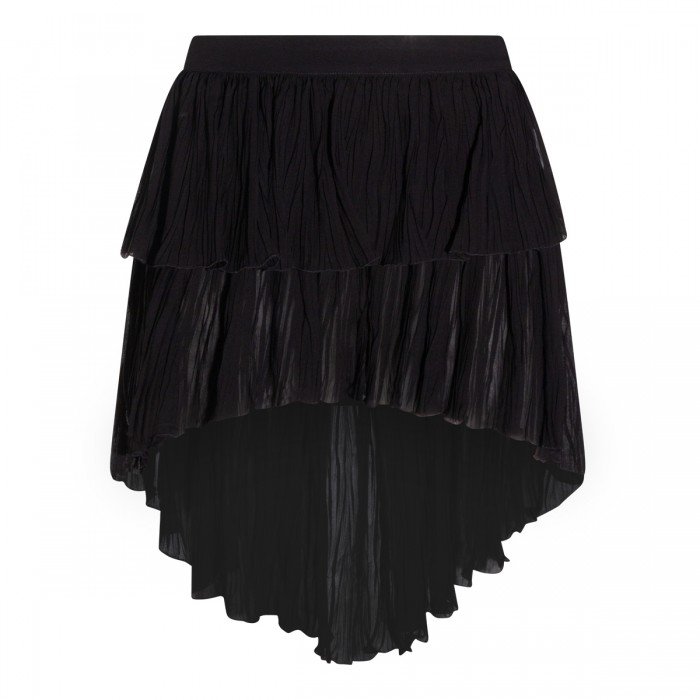 BLACK VISCOSE SKIRT