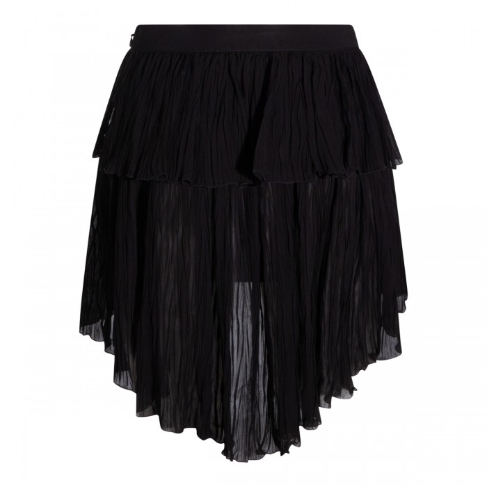BLACK VISCOSE SKIRT 2
