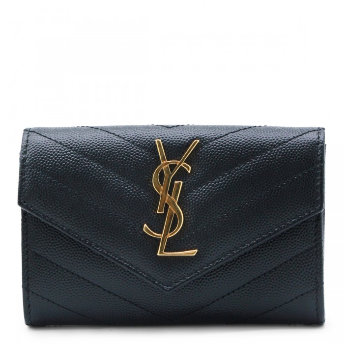 BLACK LEATHER WALLET