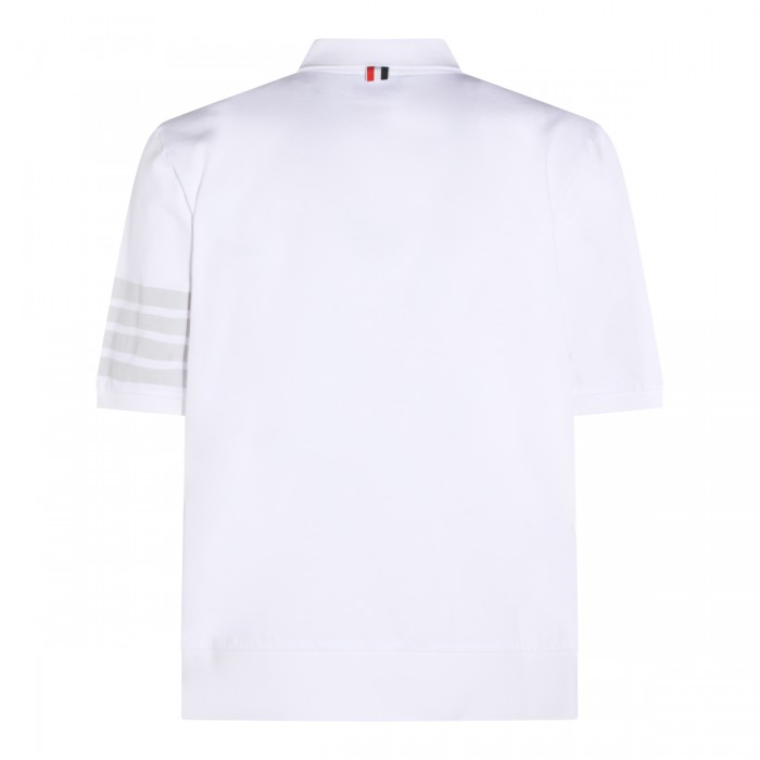 WHITE COTTON POLO SHIRT 2