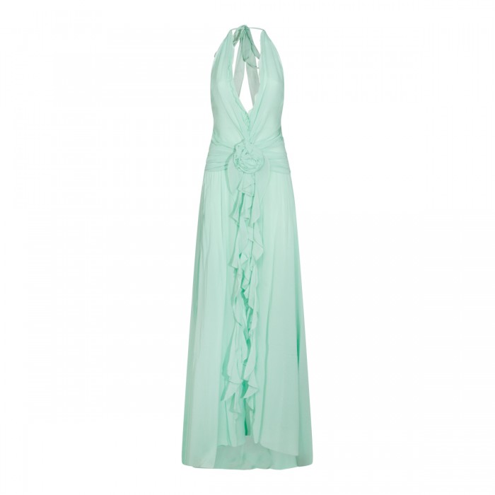 LIGHT GREEN VISCOSE DRESS