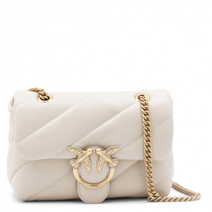 BEIGE LEATHER SMALL LVOE...