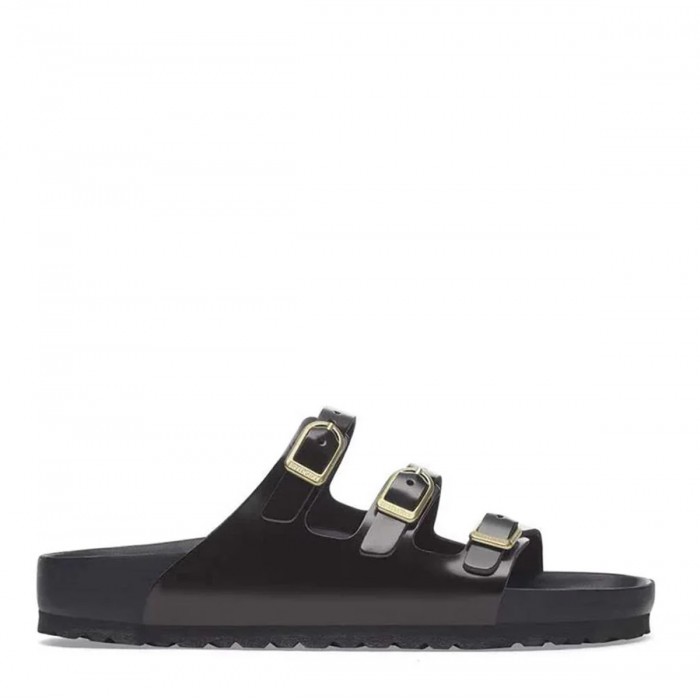 BLACK LEATHER FLORIDA SANDALS