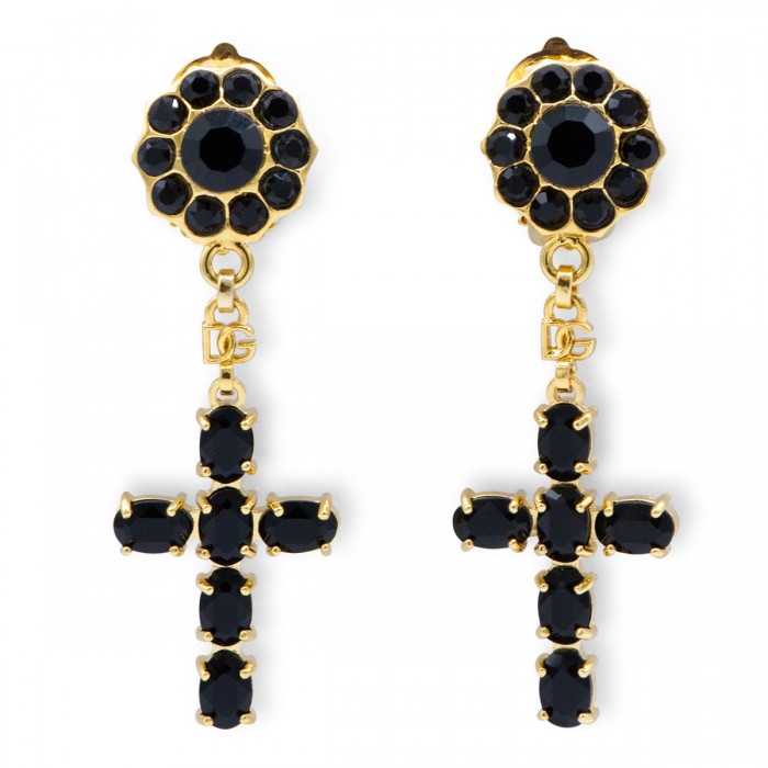 BLACK AND GOLD EARRINGS