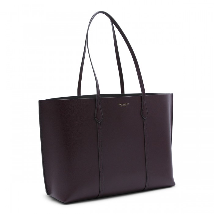 BURGUNDY LEATHER PERRY TOTE 2