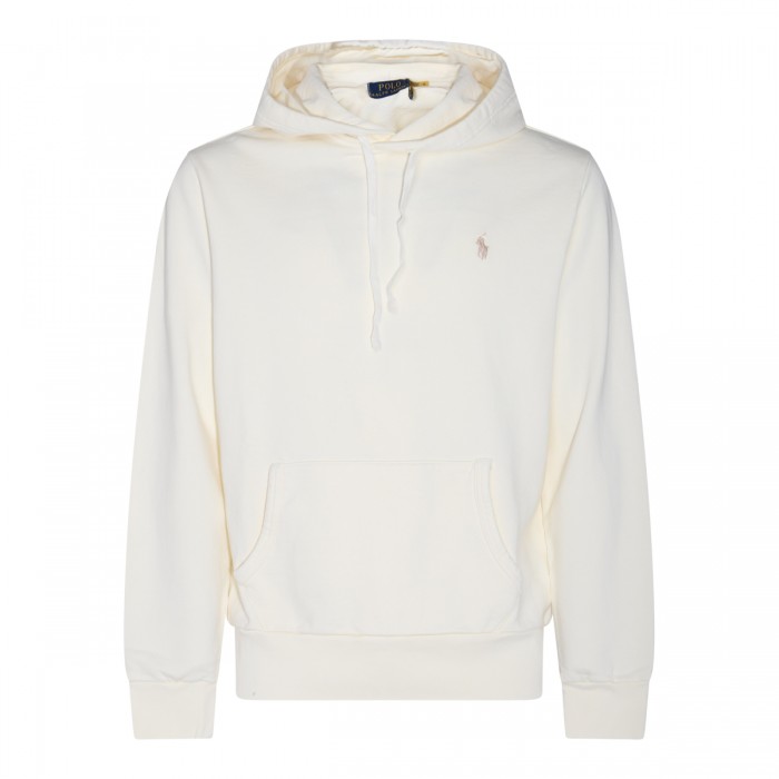 BEIGE COTTON SWEATSHIRT