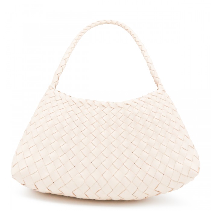 WHITE LEATHER ROSANNA...