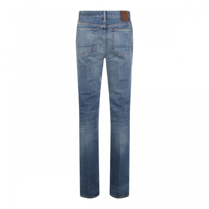 BLUE COTTON DENIM JEANS 2