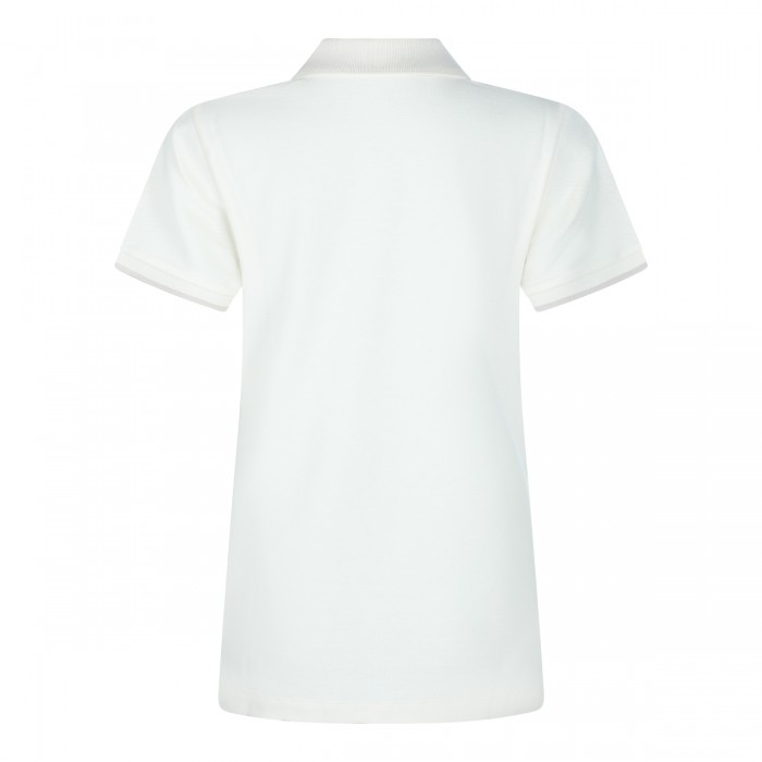 WHITE COTTON POLO SHIRT 2