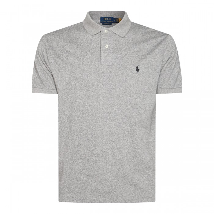 GREY COTTON POLO SHIRT