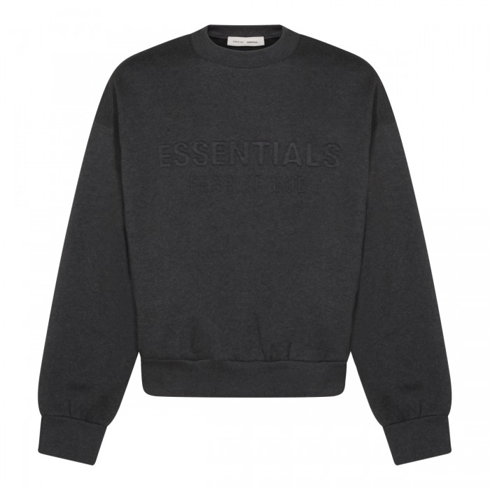 DARK GREY COTTON SWEATSHIRT