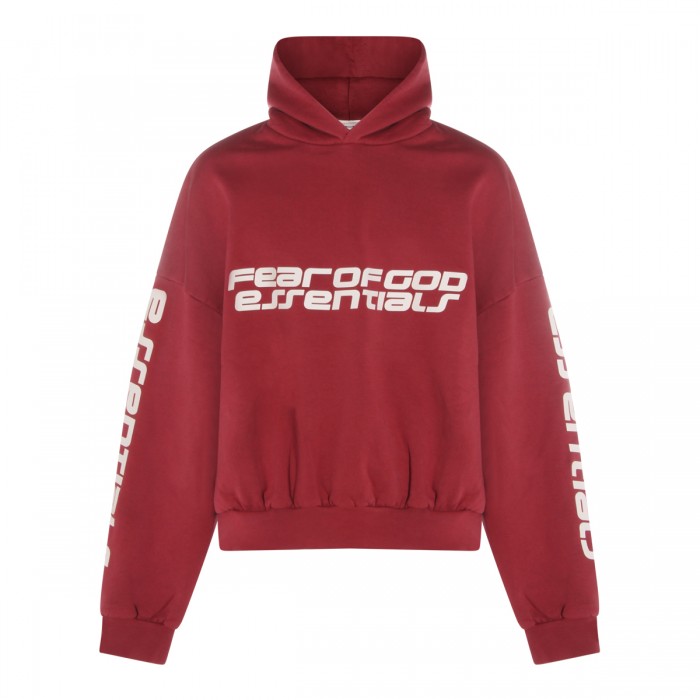 RED COTTON SWEATSHIRT