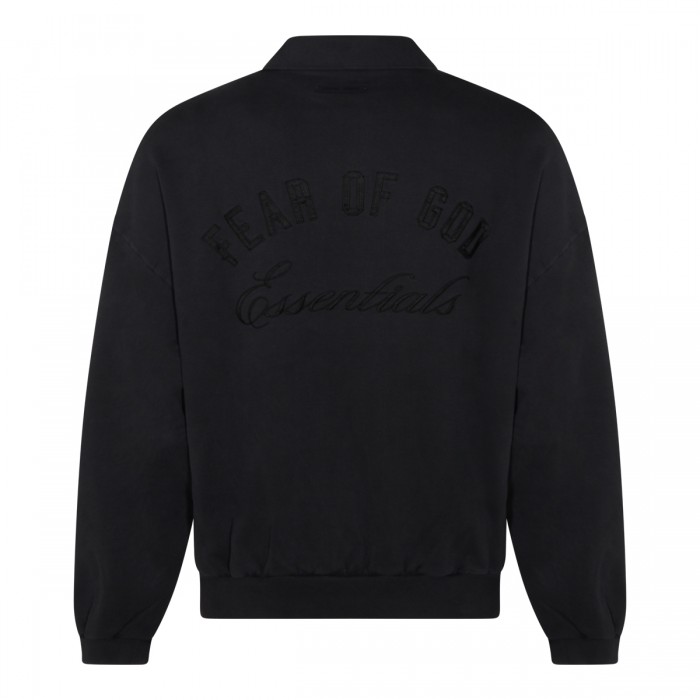 BLACK COTTON SWEATSHIRT 2