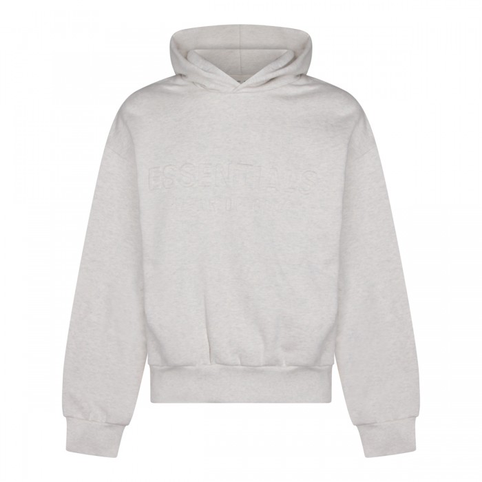 LIGHT GREY COTTON SWEATSHIRT