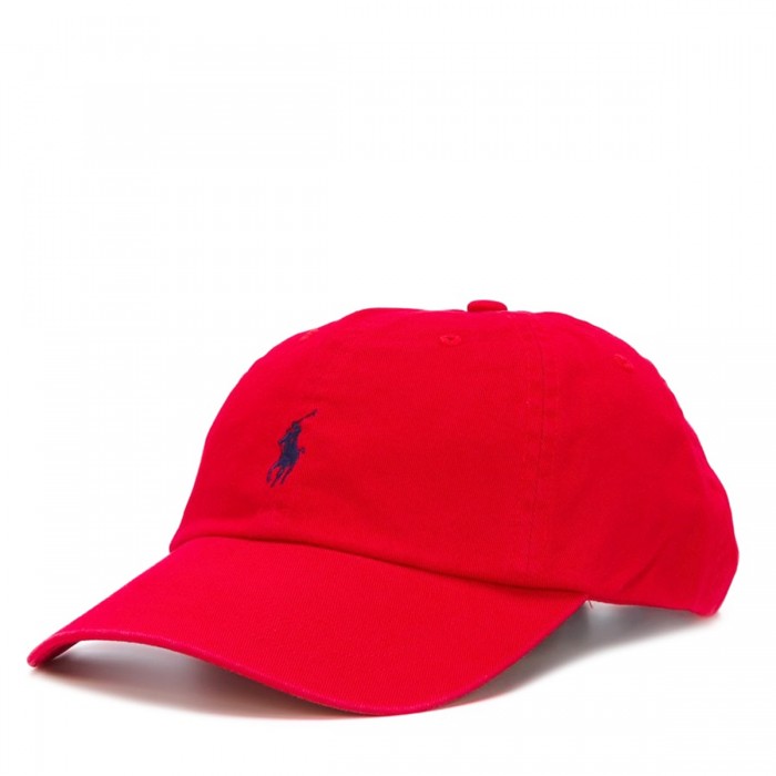 RED COTTON BASEBALL CAP 2