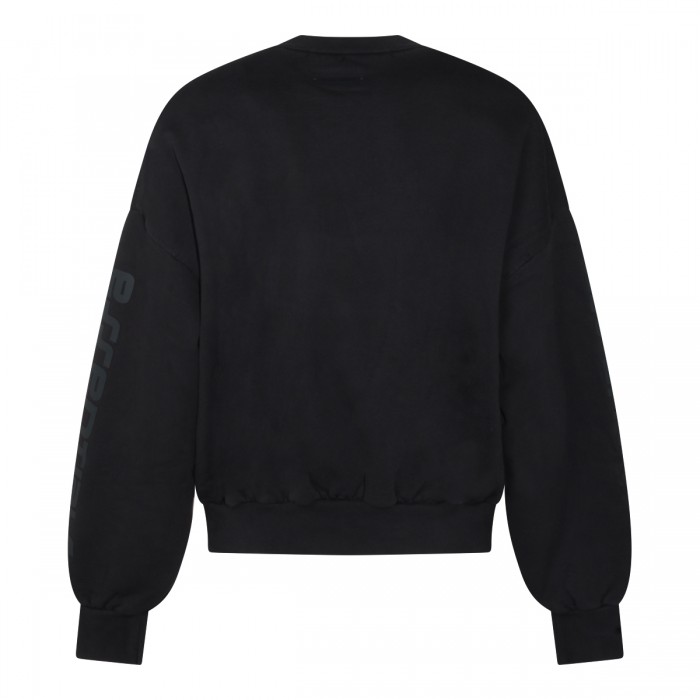 BLACK COTTON SWEATSHIRT 2