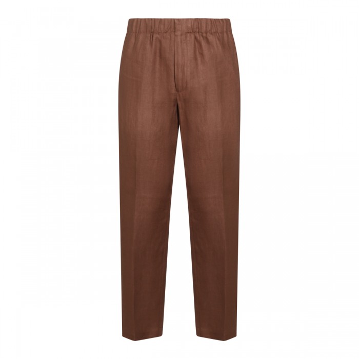BROWN LINEN PANTS