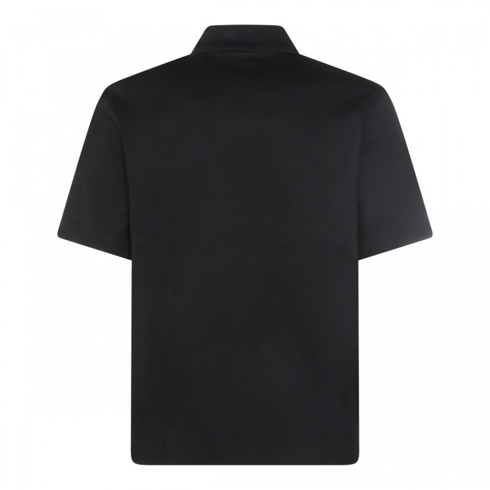 BLACK COTTON POLO SHIRT 2