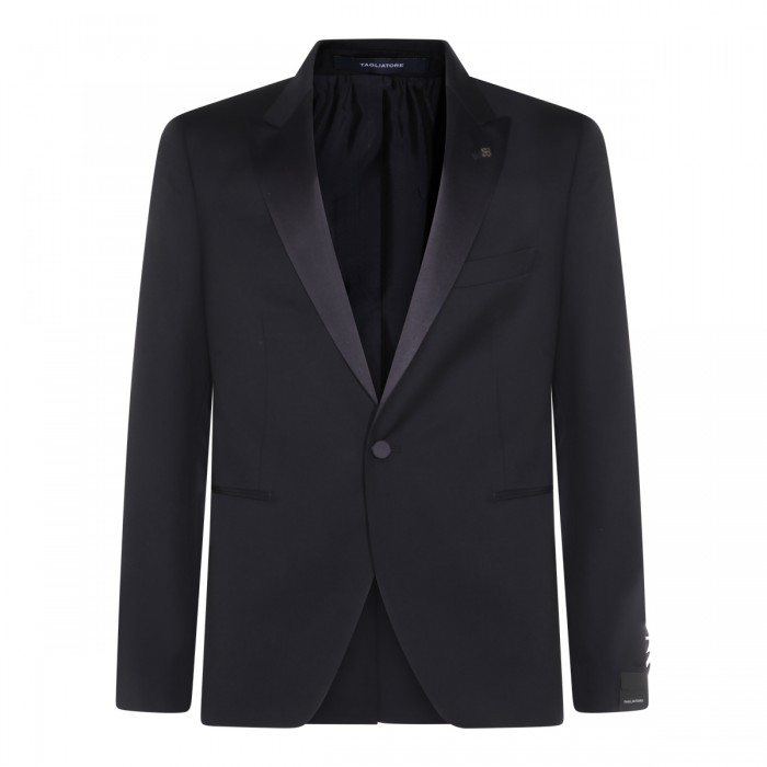 BLACK COTTON BLAZER