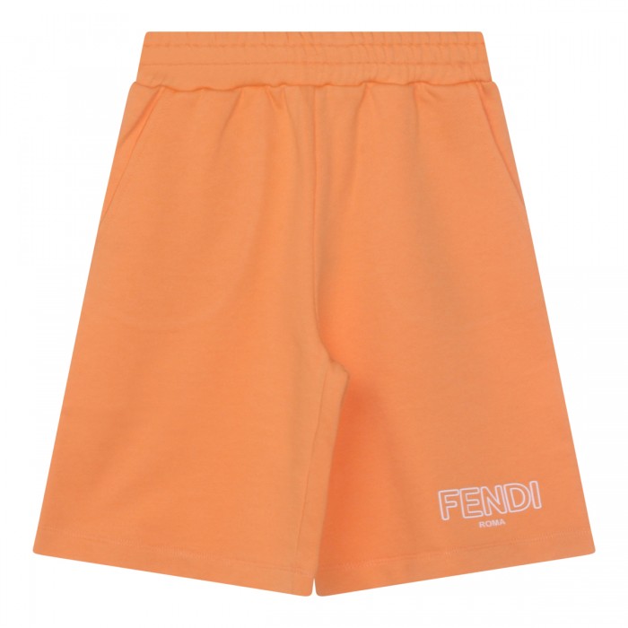 ORANGE COTTON SHORTS