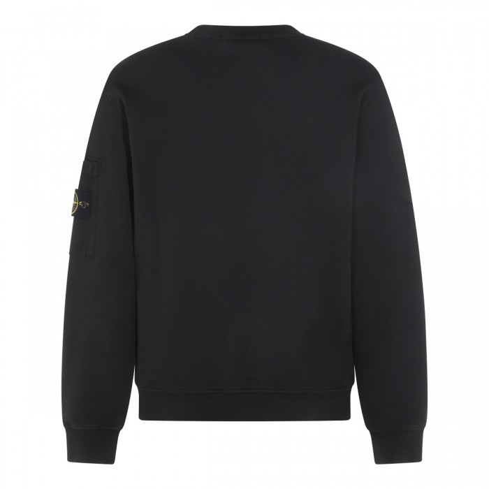 BLACK COTTON SWEATSHIRT 2