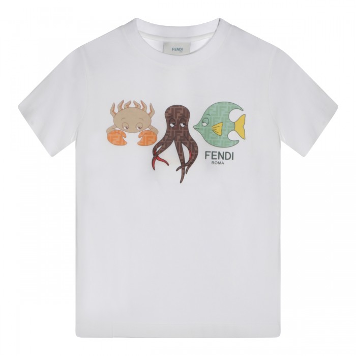 WHITE COTTON ANIMAL PRINT...