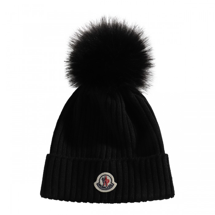 BLACK VIRGIN WOOL HAT