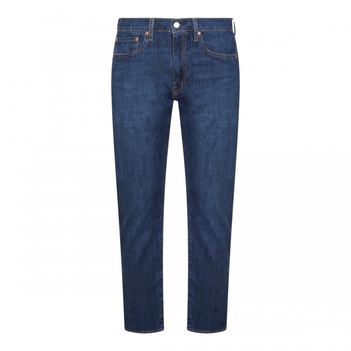 DARK BLUE COTTON DENIM JEANS